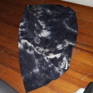 Side tie die skirt